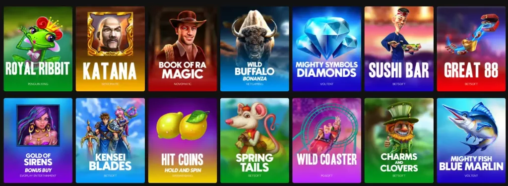 RedNeck Spins Casino slot games lobby with various popular slot titles